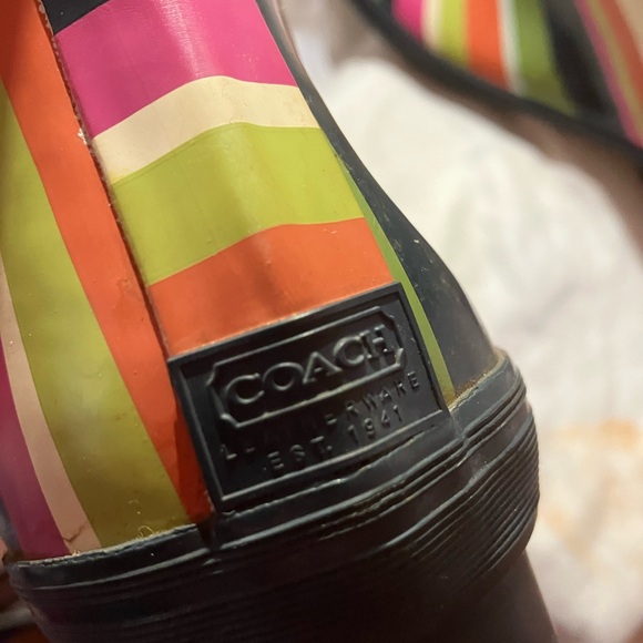 Coach Legacy Rain Boots Wonen’s 9B - Picture 8 of 9